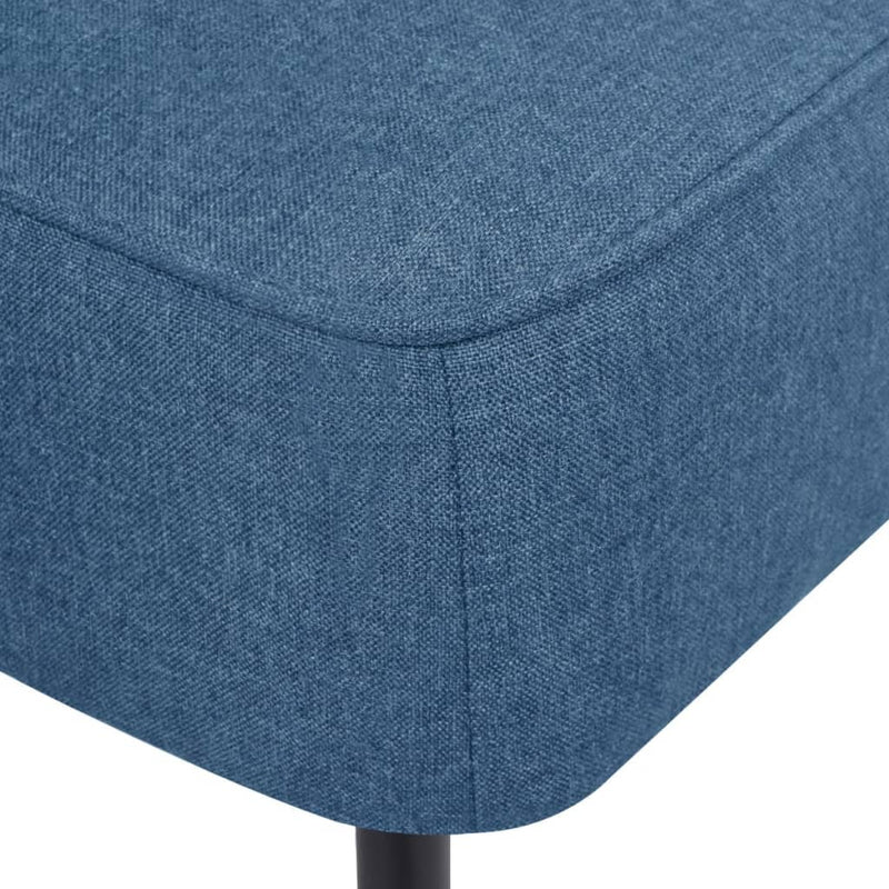 vidaXL Cocktail Chair Blue Fabric