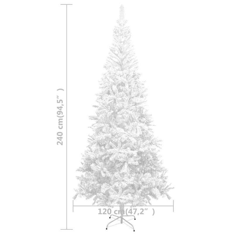 vidaXL Artificial Christmas Tree L 240 cm Green