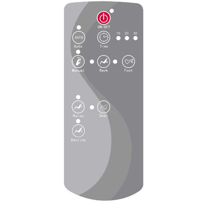 vidaXL Massage Chair Black Faux Leather