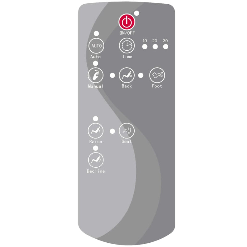 vidaXL Massage Chair Black Faux Leather