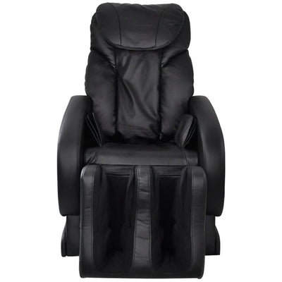 vidaXL Massage Chair Black Faux Leather