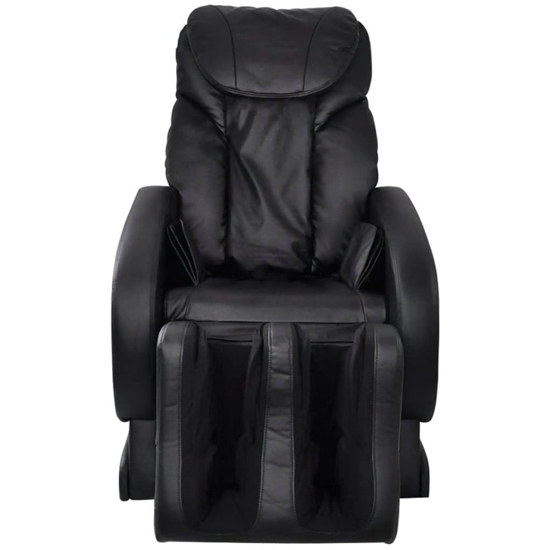 vidaXL Massage Chair Black Faux Leather