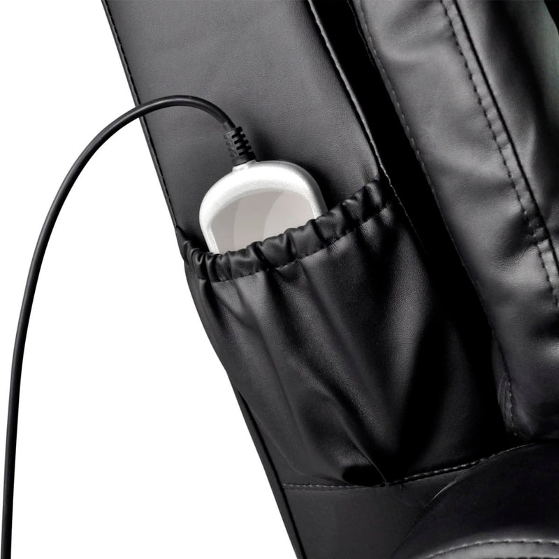 vidaXL Massage Chair Black Faux Leather