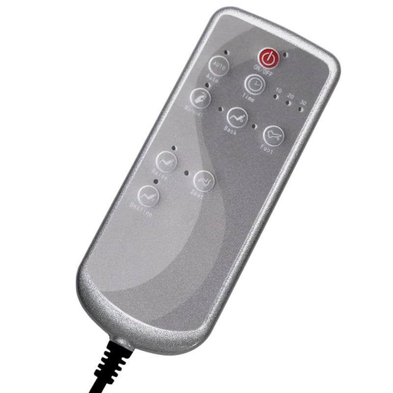 vidaXL Massage Chair Black Faux Leather