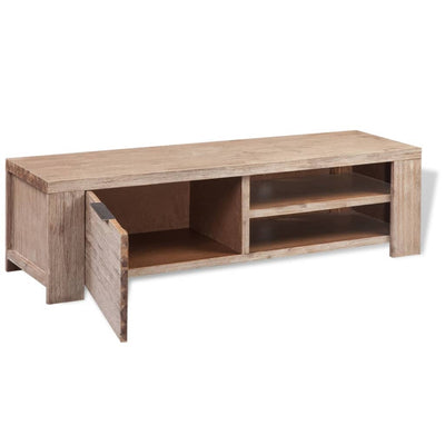 vidaXL TV Cabinet Solid Brushed Acacia Wood 140x38x40 cm