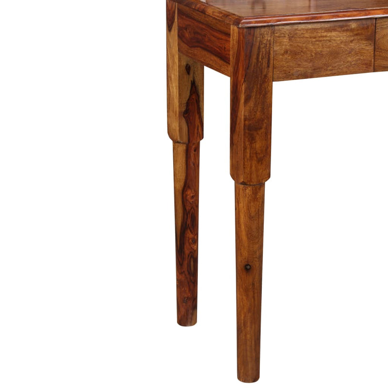 vidaXL Writing Desk with 5 Drawers Solid Sheesham Wood 90x40x90 cm