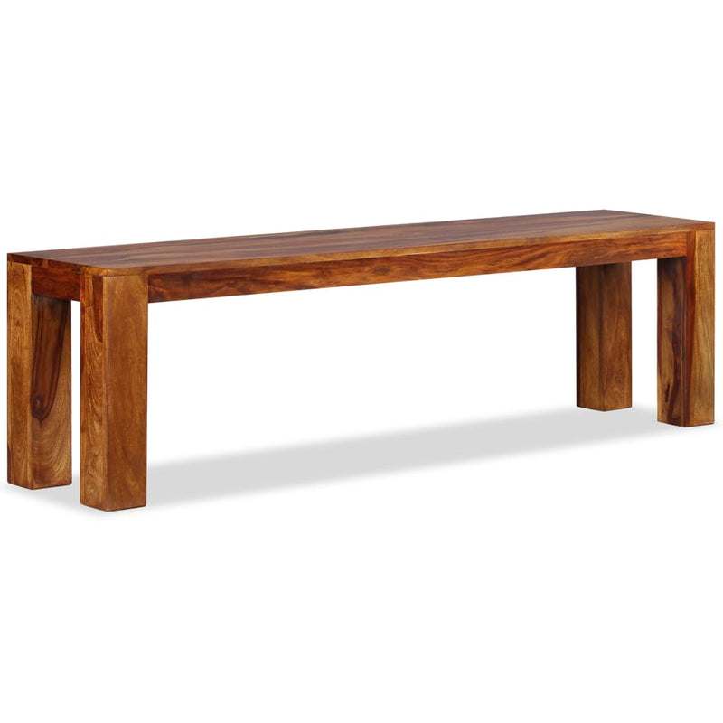 vidaXL Bench Solid Sheesham Wood 110x35x45 cm