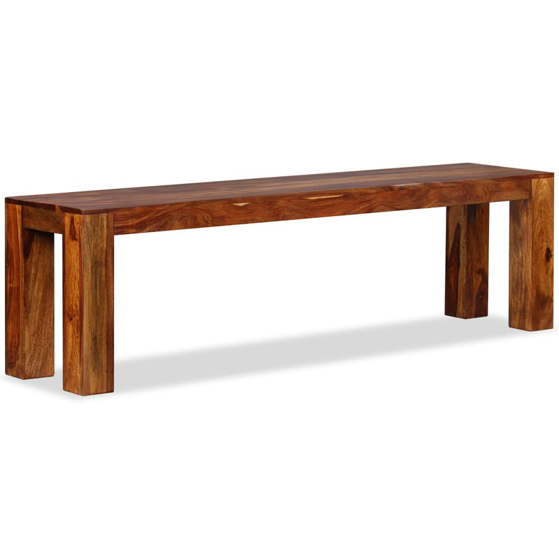vidaXL Bench Solid Sheesham Wood 110x35x45 cm