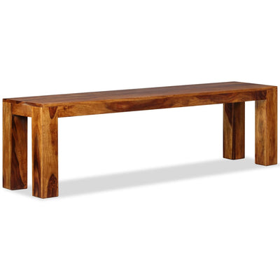 vidaXL Bench Solid Sheesham Wood 110x35x45 cm