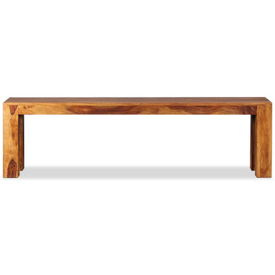 vidaXL Bench Solid Sheesham Wood 110x35x45 cm