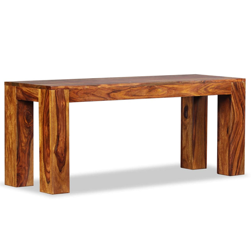 vidaXL Bench Solid Sheesham Wood 110x35x45 cm