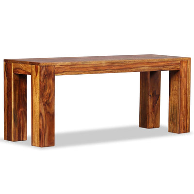 vidaXL Bench Solid Sheesham Wood 110x35x45 cm
