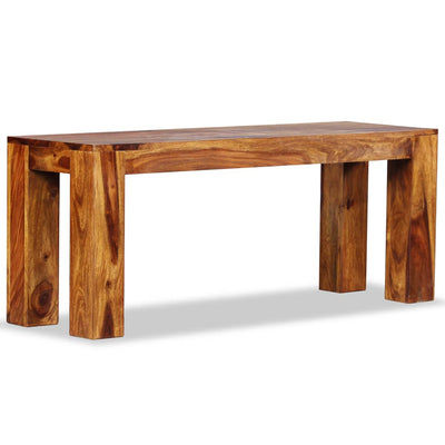 vidaXL Bench Solid Sheesham Wood 110x35x45 cm
