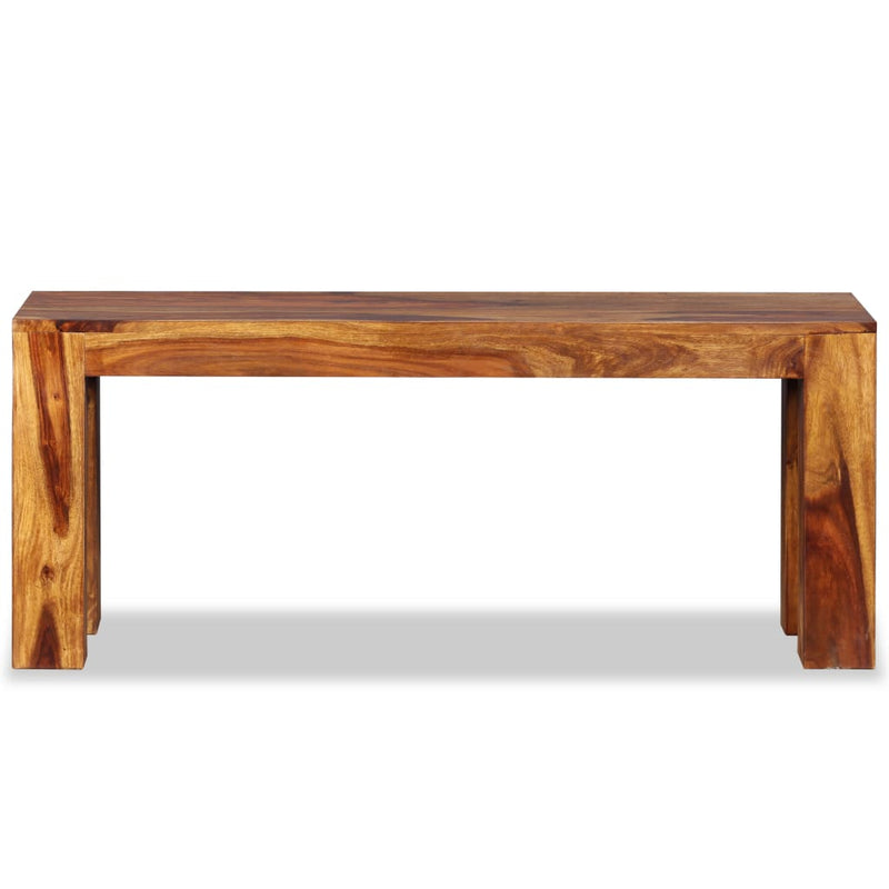 vidaXL Bench Solid Sheesham Wood 110x35x45 cm