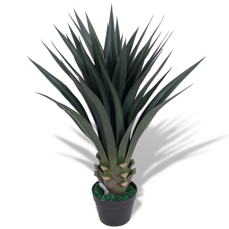 vidaXL Artificial Yucca Plant with Pot 85 cm Green