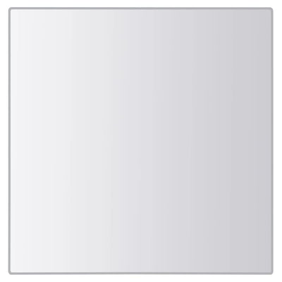 vidaXL 24 pcs Mirror Tiles Square Glass