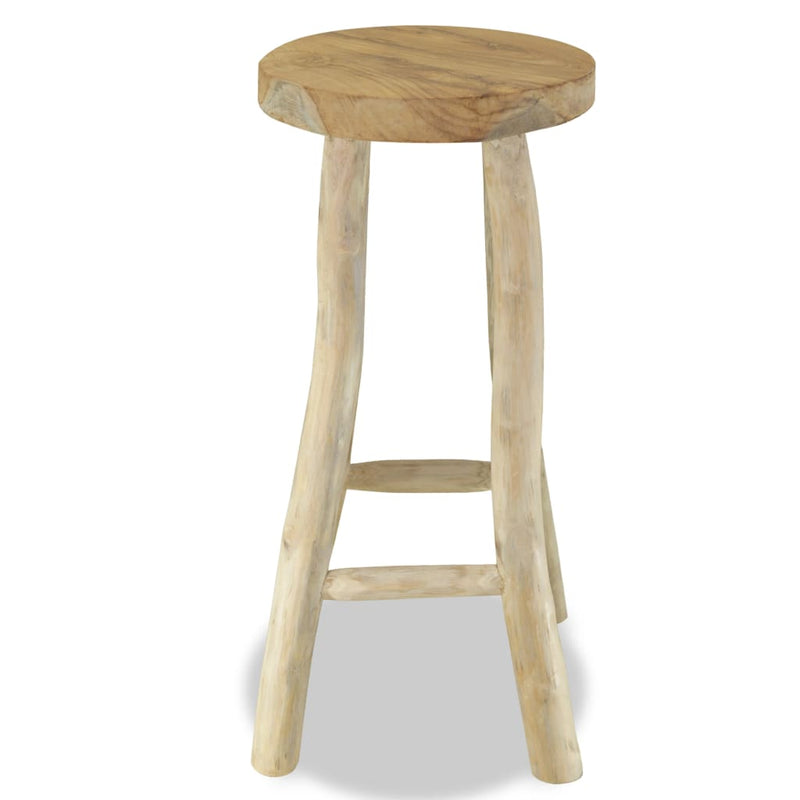 vidaXL Bar Stool Solid Teak Wood