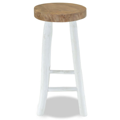vidaXL Bar Stool Solid Teak Wood