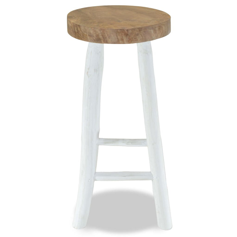vidaXL Bar Stool Solid Teak Wood