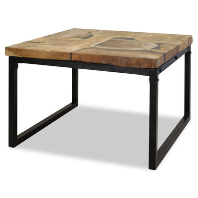 vidaXL Coffee Table Teak Resin 110x60x40 cm