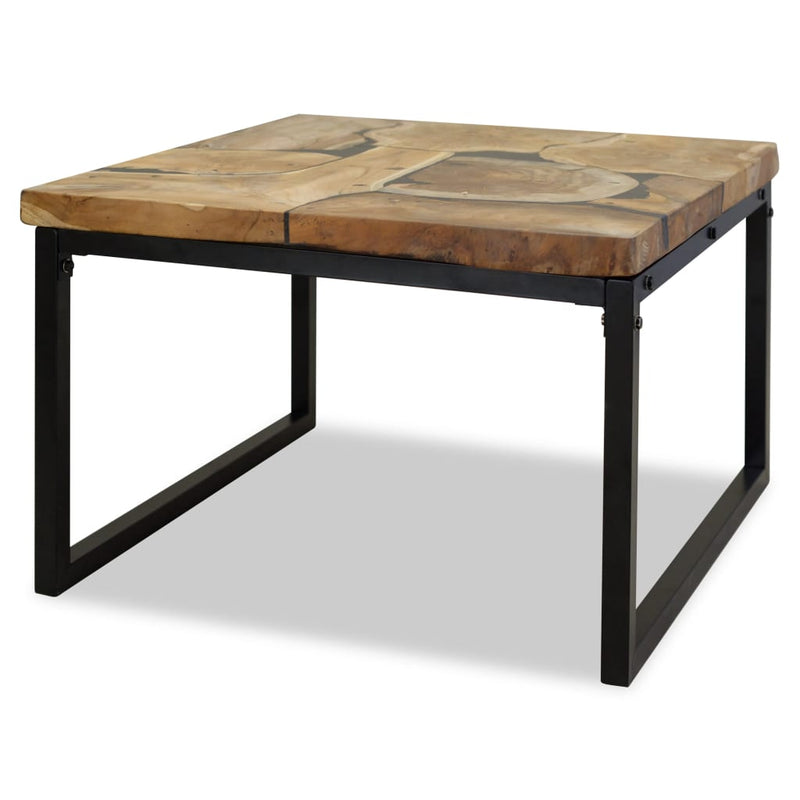 vidaXL Coffee Table Teak Resin 110x60x40 cm