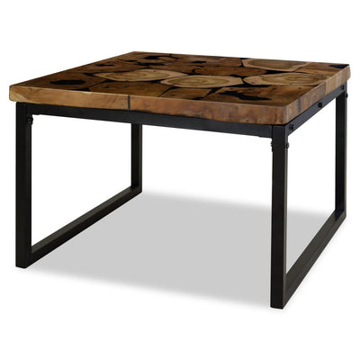 vidaXL Coffee Table Teak Resin 110x60x40 cm