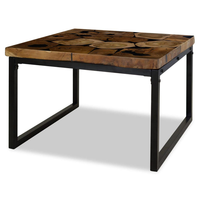 vidaXL Coffee Table Teak Resin 110x60x40 cm