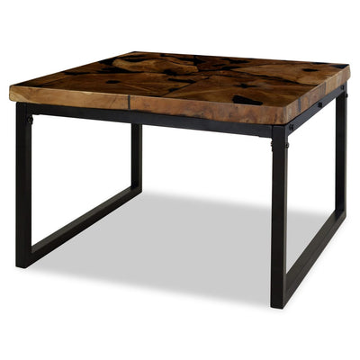 vidaXL Coffee Table Teak Resin 110x60x40 cm