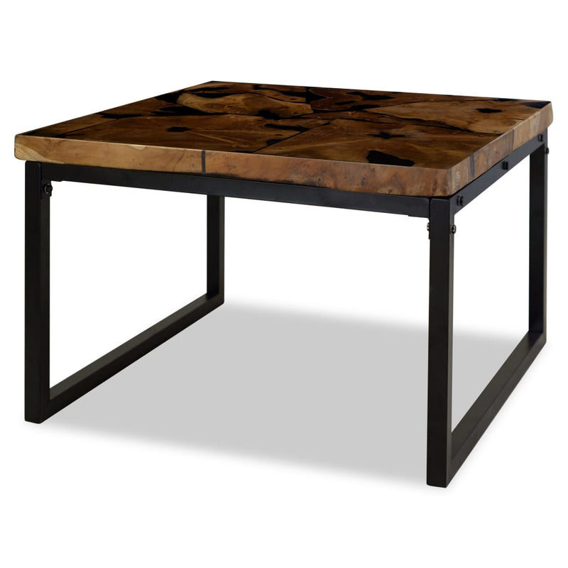 vidaXL Coffee Table Teak Resin 110x60x40 cm