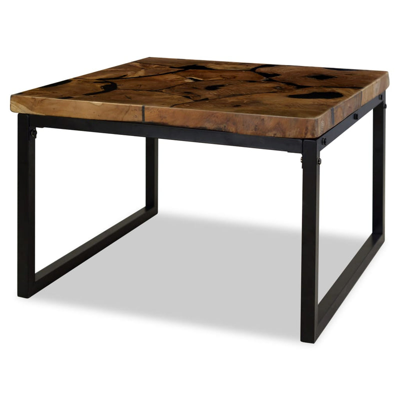 vidaXL Coffee Table Teak Resin 110x60x40 cm