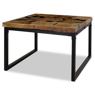 vidaXL Coffee Table Teak Resin 110x60x40 cm