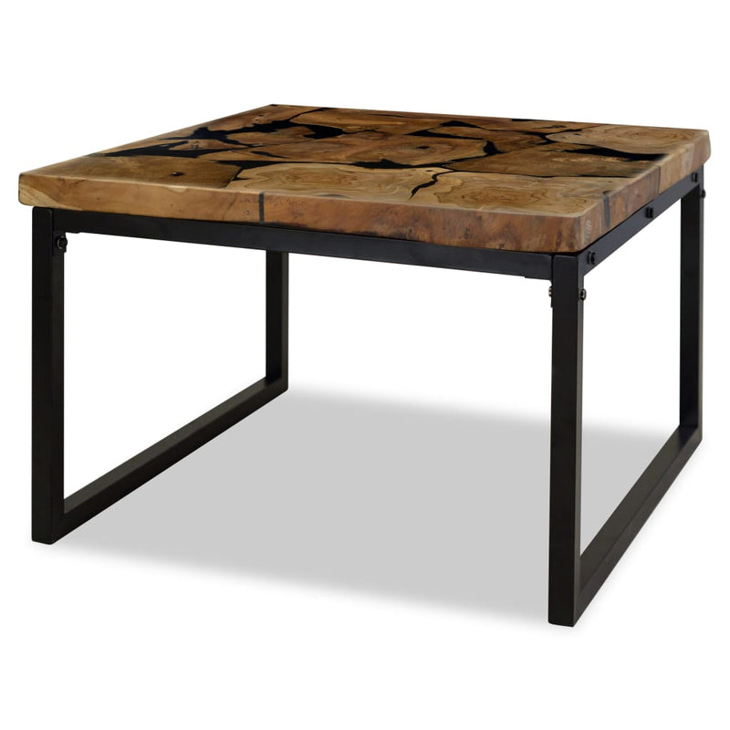 vidaXL Coffee Table Teak Resin 110x60x40 cm