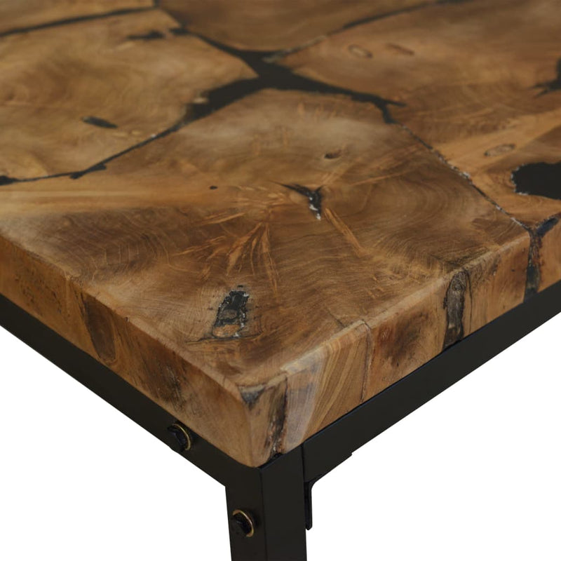 vidaXL Coffee Table Teak Resin 110x60x40 cm