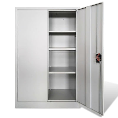 vidaXL Office Cabinet 90x40x140 cm Steel Grey