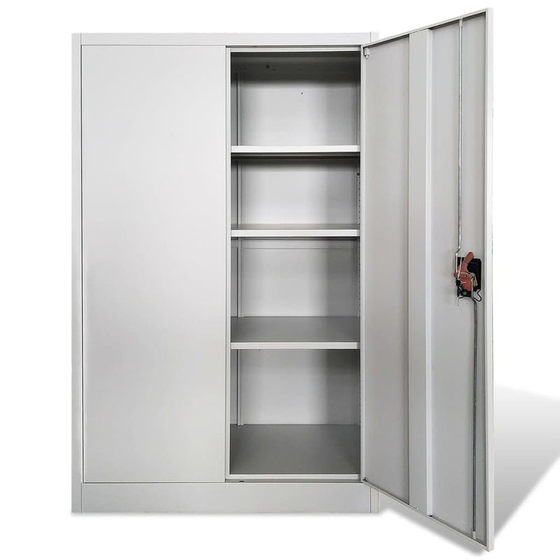 vidaXL Office Cabinet 90x40x140 cm Steel Grey