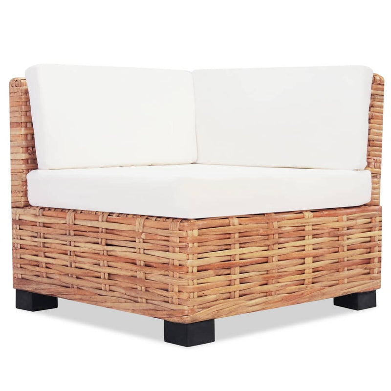 vidaXL Sofa Set 27 Pieces Natural Rattan