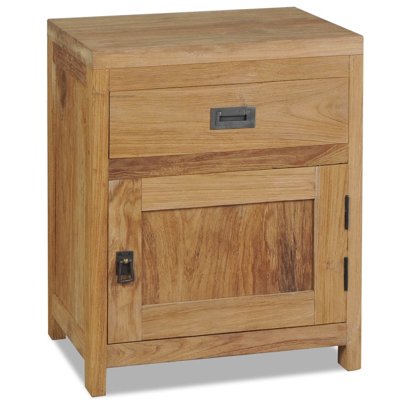 vidaXL Bedside Cabinet Solid Teak 40x30x50 cm