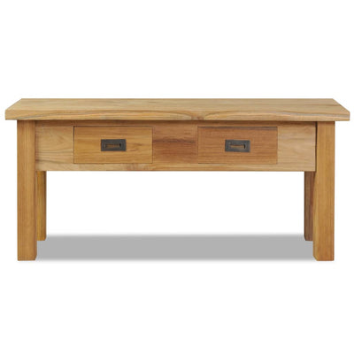 vidaXL Hall Bench Solid Teak 90x30x40 cm