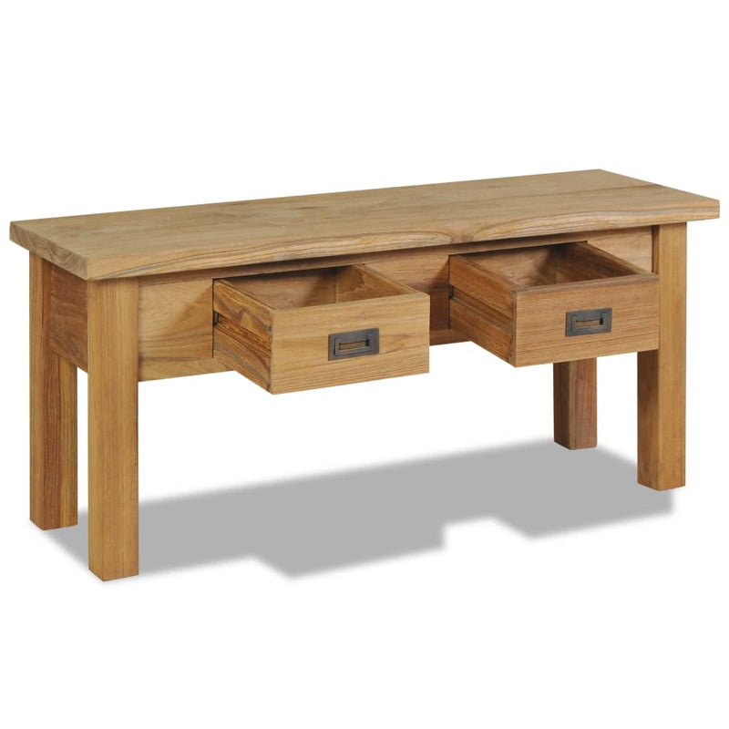 vidaXL Hall Bench Solid Teak 90x30x40 cm