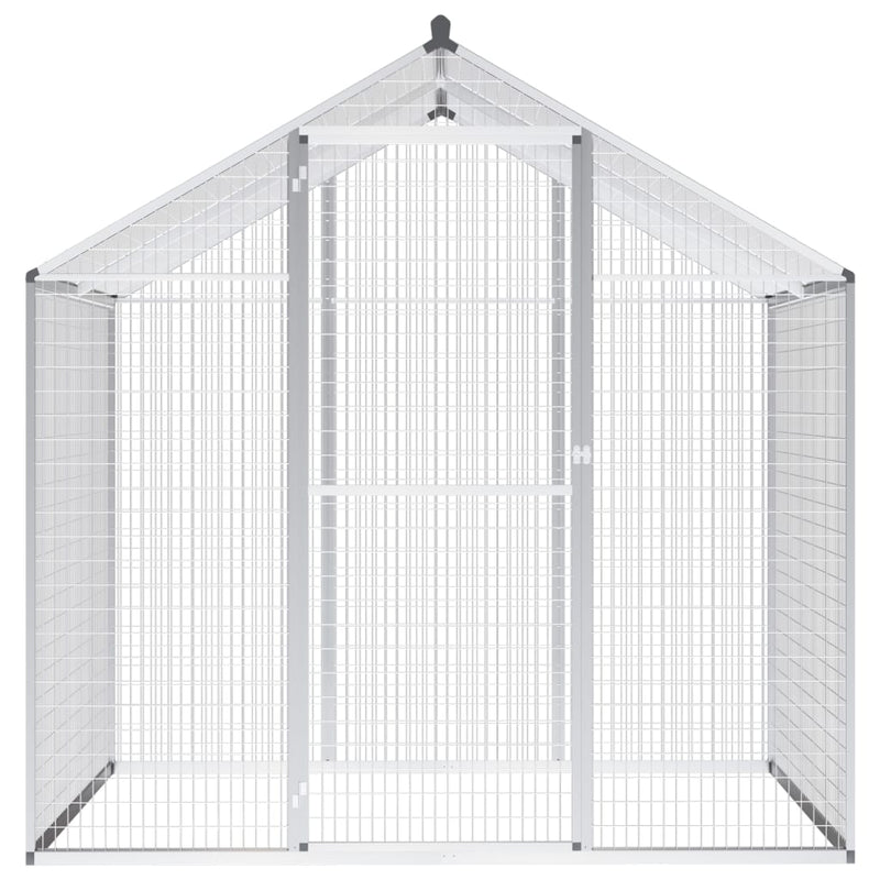 vidaXL Outdoor Aviary Aluminium 178x242x192 cm