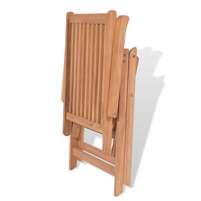 vidaXL Reclining Garden Chair Solid Teak Wood