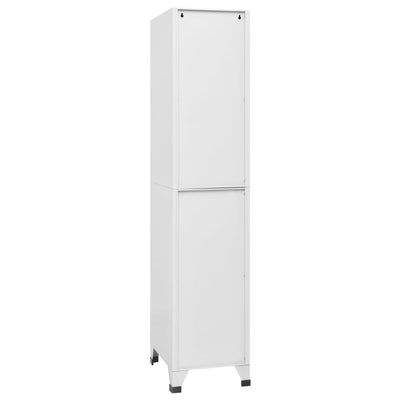 vidaXL Locker Cabinet with 3 Compartments 38x45x180 cm