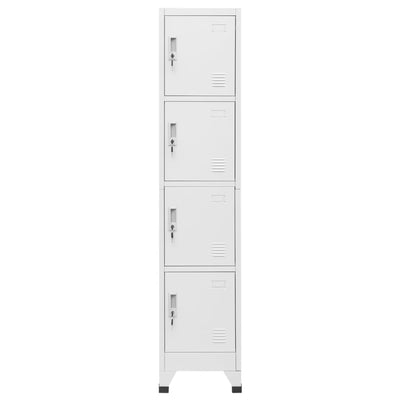 vidaXL Locker Cabinet with 4 Compartments 38x45x180 cm