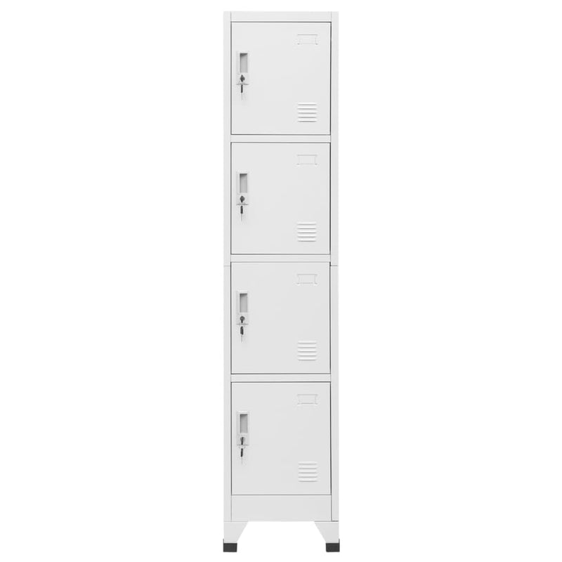 vidaXL Locker Cabinet with 4 Compartments 38x45x180 cm