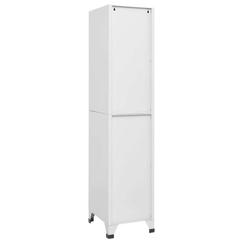 vidaXL Locker Cabinet with 4 Compartments 38x45x180 cm