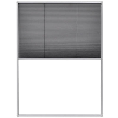 vidaXL Plisse Insect Screen for Windows Aluminium 60x80 cm