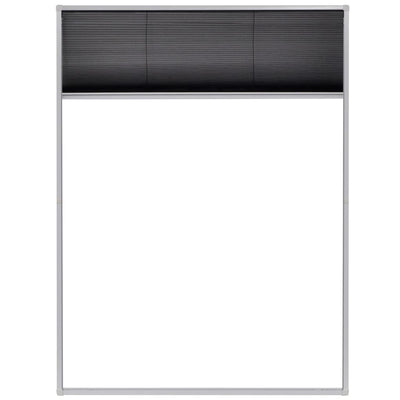 vidaXL Plisse Insect Screen for Windows Aluminium 60x80 cm