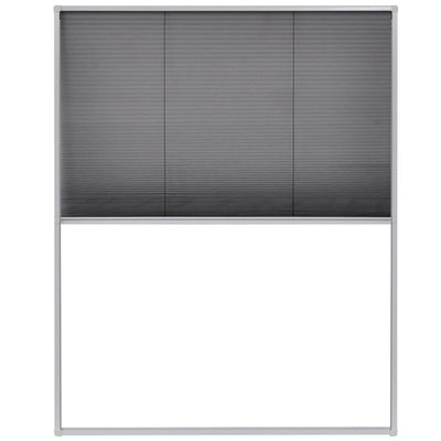 vidaXL Plisse Insect Screen for Windows Aluminium 60x80 cm