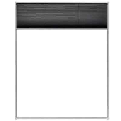 vidaXL Plisse Insect Screen for Windows Aluminium 60x80 cm