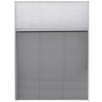 vidaXL Plisse Insect Screen for Windows Aluminium 80x120 cm with Shade